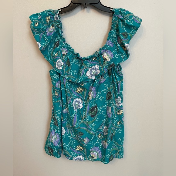 Loft Floral Linen Top - Picture 3 of 7